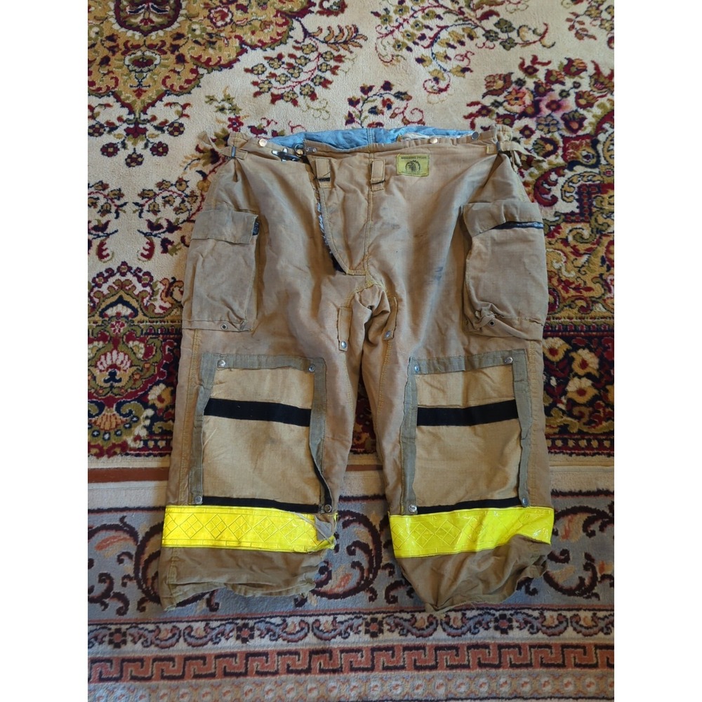 Retired Firefighter Gear Turnout Pants FIRE USED 56" X 27.5" See Pics